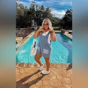 Blakeley Daydream Denim Romper 2X